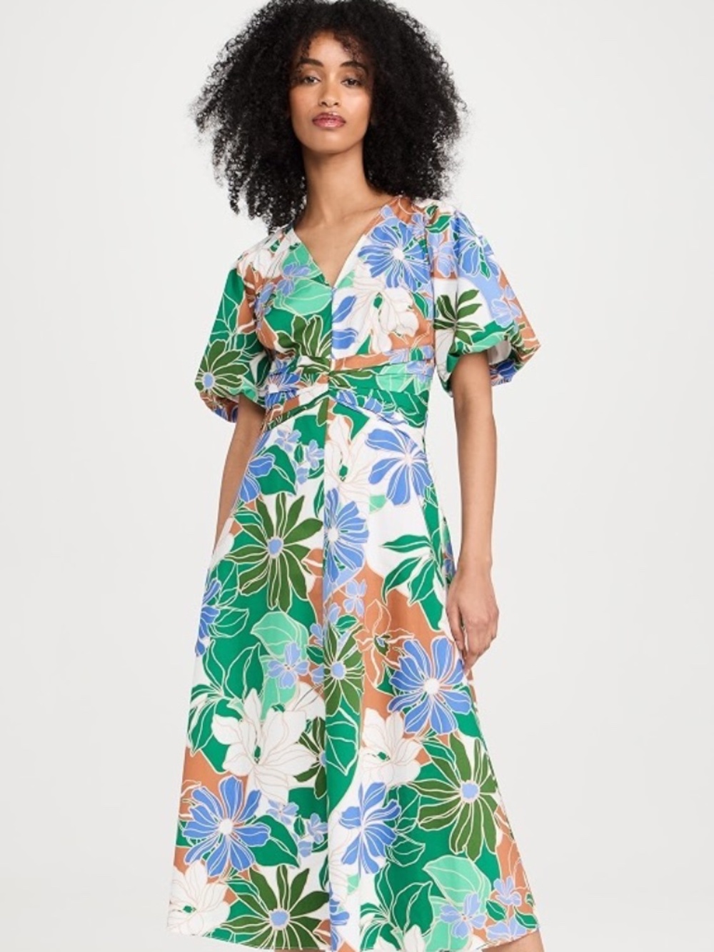 Shoshanna Jacquelin Dress size 6 Green/tan
